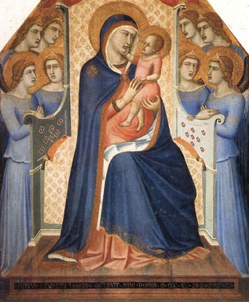 Pietro Lorenzetti Madonna and Child Enthroned with Eight Angels